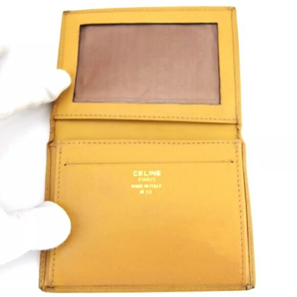 CELINE Case Case Macadam Beige PVC ?~ Leather Authentic Used - Picture 11 of 14